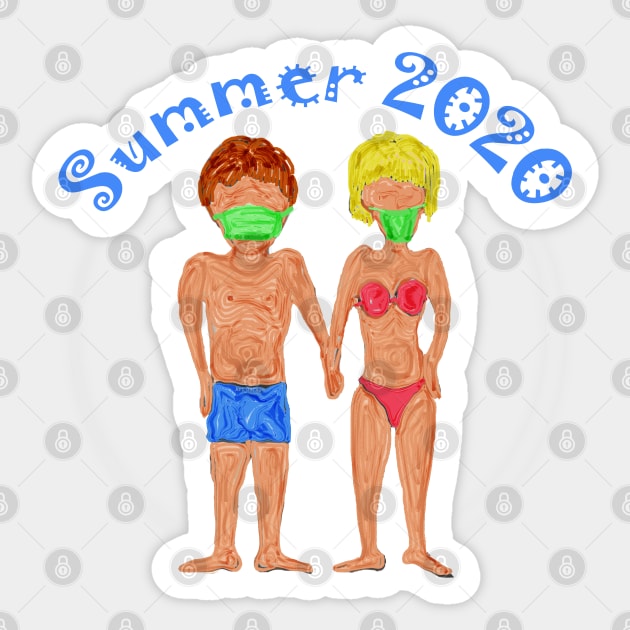Trikini Funniest Corona Virus Stickers 2020 Sticker by PlanetMonkey